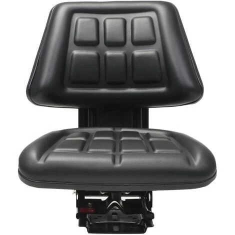 Siège De Tracteur Avec Suspension Noir VidaXL 4 Siège De Tracteur Avec Suspension Noir VidaXL – Image 2