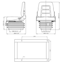 Siège De Tracteur Et De Chariot élévateur Dossier Réglable VidaXL 9 Siège De Tracteur Et De Chariot élévateur Dossier Réglable VidaXL -Flore Riche Soldes Magasin 8647253 3