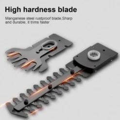 2 En 1 Cisailles à Gazon, Légère Tondeuse à Gazon, Batterie 7.2V 1300mAh, Set Sculpte-Haies Et Taille-Herbes -Flore Riche Soldes Magasin 86501488 4