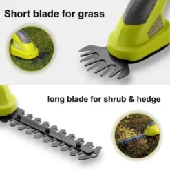 DEWINNER 2 En 1 Cisailles à Gazon,Batterie 7.2V, Largeur De Lame De 100, Pour Couper Les Haies, Les Pelouses, Comprend Un Tailleur Portatif, Une Batterie Et Un Chargeur -Flore Riche Soldes Magasin 86501638 4