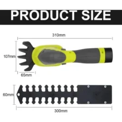 DEWINNER 2 En 1 Cisailles à Gazon,Batterie 7.2V, Largeur De Lame De 100, Pour Couper Les Haies, Les Pelouses, Comprend Un Tailleur Portatif, Une Batterie Et Un Chargeur -Flore Riche Soldes Magasin 86501638 5