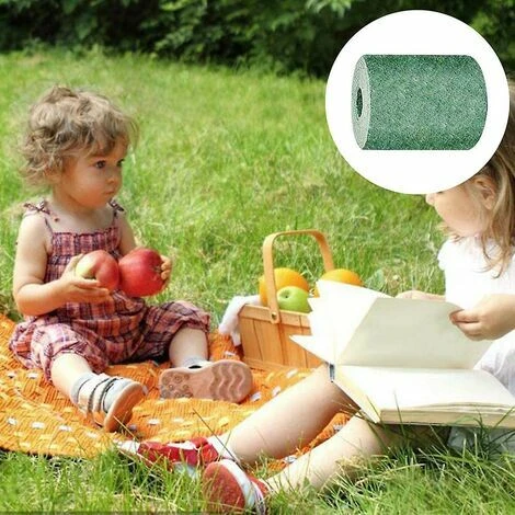 OAAO Tapis D'herbe Biodégradable 2PCS, Tapis D'herbe Verte Pour Pique-nique, Tapis De Germination Des Plantes Pour La Culture De Graines D'herbe Dans Le Patio, La Pelouse, Le Jardin, Le Patio (10M 0.2 5 OAAO Tapis D'herbe Biodégradable 2PCS, Tapis D'herbe Verte Pour Pique-nique, Tapis De Germination Des Plantes Pour La Culture De Graines D'herbe Dans Le Patio, La Pelouse, Le Jardin, Le Patio (10M 0.2 – Image 3