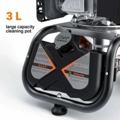 TACKLIFE Nettoyeur Haute Pression à Essence, 2800 PSI/190 Bar, 480 L/H, 209 CC Moteur OHV à 4 Temps, 6,5 HP, Réservoir De Savon, Ensemble De 5 Buses, Multi-Usage, Conforme CARB - GSH01B -Flore Riche Soldes Magasin 87563773 4