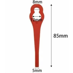 Lot De 100 Lames En Plastique Pour Coupe-bordures Ferrex/Aldi FAR 20-1 97699 2002706 FE220 -Flore Riche Soldes Magasin 88768784 4