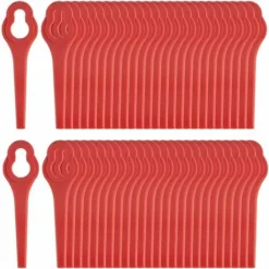 Lot De 50 Lames Compatible Pour Ferrex Aldi Far 20-i Coupe Bordure, Lames De Rechange Pour Coupe Bordure Sans Fil Ferrex -Flore Riche Soldes Magasin 88768811 2