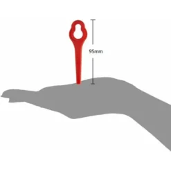 Lot De 50 Lames Compatible Pour Ferrex Aldi Far 20-i Coupe Bordure, Lames De Rechange Pour Coupe Bordure Sans Fil Ferrex -Flore Riche Soldes Magasin 88768811 3