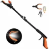 80cm Pince De Ramassage Pliable Avec Phare, Ramasseur De Déchets De Jardin Extensible De 32 Pouces, 90° Tête Rotative, Mâchoire Antidérapante, Tuyaux En Aluminium, Poignée En Caoutchouc Confortable -Flore Riche Soldes Magasin 88886807 1
