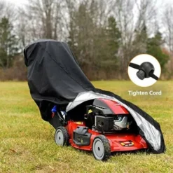 SEENLIN Housse De Tondeuse à Gazon, étanche, Anti-poussière, Anti-UV, 190T Avec Cordon De Serrage Et Sac De Rangement Pour Extérieur/intérieur 188 X 99,1 X 63,5 Cm 11 SEENLIN Housse De Tondeuse à Gazon, étanche, Anti-poussière, Anti-UV, 190T Avec Cordon De Serrage Et Sac De Rangement Pour Extérieur/intérieur 188 X 99,1 X 63,5 Cm -Flore Riche Soldes Magasin 89260406 5