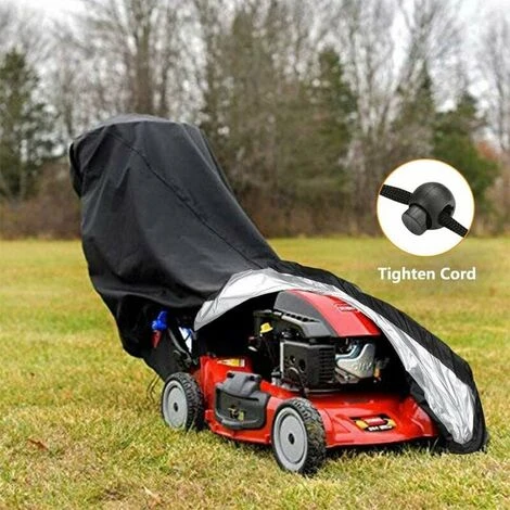 SEENLIN Housse De Tondeuse à Gazon, étanche, Anti-poussière, Anti-UV, 190T Avec Cordon De Serrage Et Sac De Rangement Pour Extérieur/intérieur 188 X 99,1 X 63,5 Cm 7 SEENLIN Housse De Tondeuse à Gazon, étanche, Anti-poussière, Anti-UV, 190T Avec Cordon De Serrage Et Sac De Rangement Pour Extérieur/intérieur 188 X 99,1 X 63,5 Cm – Image 5