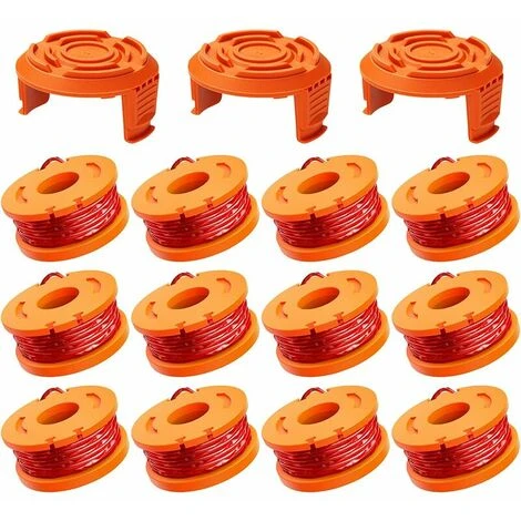 15 Pack Bobine Fil Coupe BordureWorx WA0004.1/WA0010 Coupe Bordures, 0.2cm Bobine De Fil Debroussailleuse(12 Fil Coupe Bordure,3 Couvercle) 3 15 Pack Bobine Fil Coupe BordureWorx WA0004.1/WA0010 Coupe Bordures, 0.2cm Bobine De Fil Debroussailleuse(12 Fil Coupe Bordure,3 Couvercle)