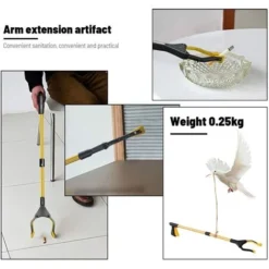 Outils De Ramassage En Aluminium,81cm Pince De Prehension Pliable,Pince Telescopique En Caoutchouc Long,pour Déchets De Jardin, Ramassage Des Déchets 9 Outils De Ramassage En Aluminium,81cm Pince De Prehension Pliable,Pince Telescopique En Caoutchouc Long,pour Déchets De Jardin, Ramassage Des Déchets -Flore Riche Soldes Magasin 89969563 3
