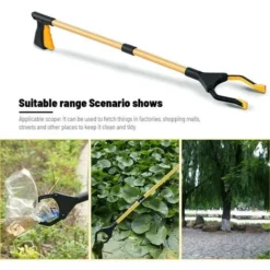 Outils De Ramassage En Aluminium,81cm Pince De Prehension Pliable,Pince Telescopique En Caoutchouc Long,pour Déchets De Jardin, Ramassage Des Déchets 11 Outils De Ramassage En Aluminium,81cm Pince De Prehension Pliable,Pince Telescopique En Caoutchouc Long,pour Déchets De Jardin, Ramassage Des Déchets -Flore Riche Soldes Magasin 89969563 5