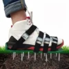 Aérateur De Pelouse Chaussures Aérateur De Pelouse Chaussures à Pointes Avec 4 Sangles Réglables Et Scarificateur En Métal Pour Aérateur De Pelouse Chaussures De Jardin -Flore Riche Soldes Magasin 90599244 1