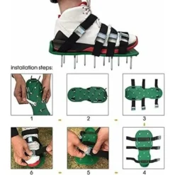 Aérateur De Pelouse Chaussures Aérateur De Pelouse Chaussures à Pointes Avec 4 Sangles Réglables Et Scarificateur En Métal Pour Aérateur De Pelouse Chaussures De Jardin 11 Aérateur De Pelouse Chaussures Aérateur De Pelouse Chaussures à Pointes Avec 4 Sangles Réglables Et Scarificateur En Métal Pour Aérateur De Pelouse Chaussures De Jardin -Flore Riche Soldes Magasin 90599244 5