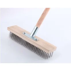 Balai à Poils En Acier Monobloc Avec Support De Poignée En Métal Tête De Balai à Brosse - Hêtre De Qualité Supérieure - 20 Cm -Flore Riche Soldes Magasin 90764758 3