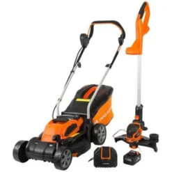 Twin Pack Tondeuse + Coupe Bordure à Batterie 40V. Yard Force LMG32 - LTG30 300m²