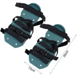 Chaussures D'aérateur De Pelouse, Chaussures à Pointes D'aérateur De Pelouse Avec 4 Sangles Réglables, Chaussures De Scarificateur D'aérateur De Pelouse De Jardin De Taille Universelle(4 Sangles) -Flore Riche Soldes Magasin 91851764 4