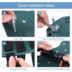 Chaussures D'aérateur De Pelouse, Chaussures à Pointes D'aérateur De Pelouse Avec 4 Sangles Réglables, Chaussures De Scarificateur D'aérateur De Pelouse De Jardin De Taille Universelle(4 Sangles) -Flore Riche Soldes Magasin 91851764 5