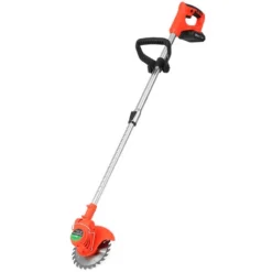 Coupe Bordure à Batterie Coupe Herbe Tondeuse électrique Débroussailleuse électrique Tondeuse à Batterie 21V L.120 Cm Rouge 2000mAh 1 Batterie