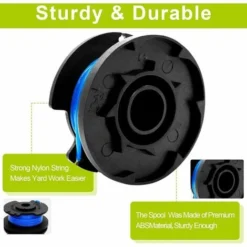 Bobine Fil Coupe Bordure Pour Ryobi Coupe-Bordures One+ 18V, 24V Et 40V, 6 Bobine De Fil Debroussailleuse Avec 1 Couvercle De Bobine, Longueur 3,35 M, Diamètre 1,65 Mm -Flore Riche Soldes Magasin 92078110 3