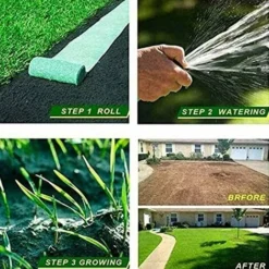 2 Pack Rouleau De Tapis De Semences De Gazon, Tapis De Culture D'herbe Biodégradable 10FT, Tapis De Semences De Gazon Engrais Jardin Pique-nique Jardinage Tapis De Plantation De Pelouse 20 × 300cm BF 9 2 Pack Rouleau De Tapis De Semences De Gazon, Tapis De Culture D'herbe Biodégradable 10FT, Tapis De Semences De Gazon Engrais Jardin Pique-nique Jardinage Tapis De Plantation De Pelouse 20 × 300cm BF -Flore Riche Soldes Magasin 92502269 3