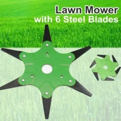 65mm 6 Dents Extérieur Lames De Coupe-herbe Tondeuse à Gazon Coupe-herbe Tête De Machine (vert) -Flore Riche Soldes Magasin 92878359 4