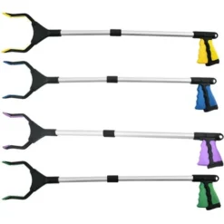 Déstockage Pince Pour Handicapés De 80 Cm + Pince Télescopique Pivotante - Pince à Déchets Pourpre -Flore Riche Soldes Magasin 92923953 4