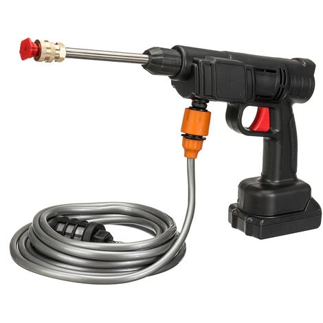 Nettoyeur Haute Pression Sans Fil 12000rpm/min 60Bar Avec 5m Tuyau 2 Buses 2 Batterie 5000mAh 4 Nettoyeur Haute Pression Sans Fil 12000rpm/min 60Bar Avec 5m Tuyau 2 Buses 2 Batterie 5000mAh – Image 2