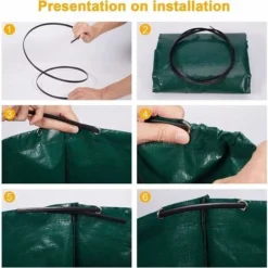 3 X 120L Sac De Jardin Sac De Déchets De Jardin En PP Solide - Autoportante Et Pliable - Sacs Poubelle Pour Les Déchets De Jardin Feuillage De Pelouse Vert Coupe -Réutilisable 10 3 X 120L Sac De Jardin Sac De Déchets De Jardin En PP Solide - Autoportante Et Pliable - Sacs Poubelle Pour Les Déchets De Jardin Feuillage De Pelouse Vert Coupe -Réutilisable -Flore Riche Soldes Magasin 94075024 4