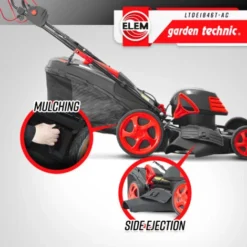 Tondeuse à Gazon électrique Tractée 1800W - 46CM Avec Carter En Acier - Elem Garden -Flore Riche Soldes Magasin 94091053 4