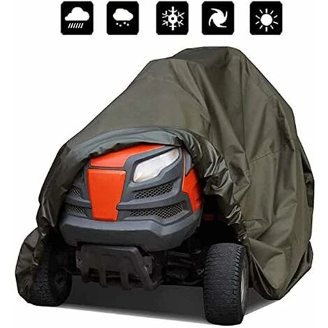 Housse De Tondeuse à Gazon Autoportees, Tissu Oxford Imperméable Anti-UV Anti-poussière, Housse De Tracteur De Pelouse Pour Jardin Extérieur - 183x112x109CM 5 Housse De Tondeuse à Gazon Autoportees, Tissu Oxford Imperméable Anti-UV Anti-poussière, Housse De Tracteur De Pelouse Pour Jardin Extérieur - 183x112x109CM – Image 3