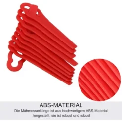 100 Pcs Lames En Plastique De Rechange, Lame Coupe Bordure Tondeuse à Gazon En Plastique Lames Pour Jardin Et Pelouse Coupe Bordures -Flore Riche Soldes Magasin 95793671 4