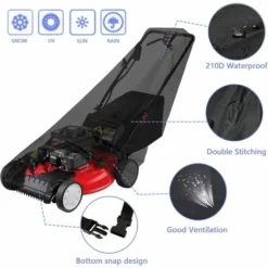 Housse Pour Tondeuse à Gazon, Housse Tondeuse Etanche Anti-Poussière Et Anti-UV Oxford 210D, Avec Cordon De Serrage Et Sac De Rangement, Pour Extérieur/intérieur 193 X 112 X 64 Cm 9 Housse Pour Tondeuse à Gazon, Housse Tondeuse Etanche Anti-Poussière Et Anti-UV Oxford 210D, Avec Cordon De Serrage Et Sac De Rangement, Pour Extérieur/intérieur 193 X 112 X 64 Cm -Flore Riche Soldes Magasin 95822540 3