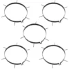 Colliers Aérateurs De Pelouse 5 Pcs Avec Pointes Ø 30 Cm Fer VidaXL