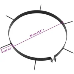 Colliers Aérateurs De Pelouse 5 Pcs Avec Pointes Ø 30 Cm Fer VidaXL -Flore Riche Soldes Magasin 96455875 5