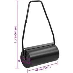 Rouleau à Gazon De Jardin Avec Poignée Noir 42 L Fer Et Acier VidaXL -Flore Riche Soldes Magasin 96459060 3