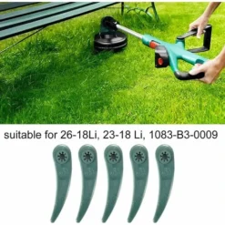 24pcs Lames En Plastique De Rechange Tondeuse Lame Coupe Bordure Lame Coupe Bordur Lames En Plastique Coupe Bordure à Lame Plastique Pour Lames De Coupe-Bordures Bosch Art 23-18 Li Art 26-18 H335 -Flore Riche Soldes Magasin 96488140 3