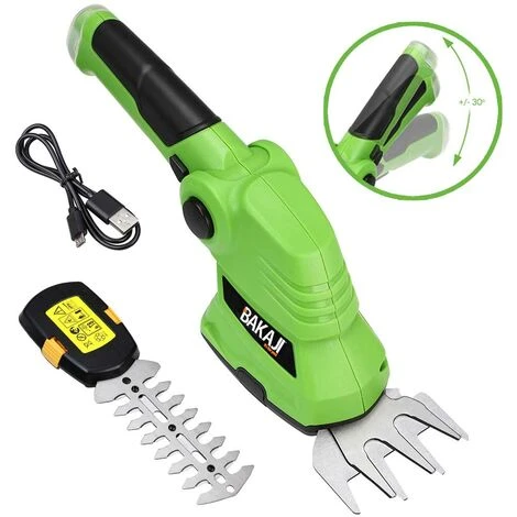 Sécateur électrique à Batterie USB Taille-haie 2 Lames 3 Sécateur électrique à Batterie USB Taille-haie 2 Lames