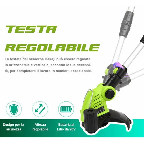 Batterie Lithium-ion 20V Débroussailleuse électrique Tondeuse à Gazon Taille-bordures 5 Batterie Lithium-ion 20V Débroussailleuse électrique Tondeuse à Gazon Taille-bordures – Image 3