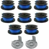 10 Pièces Bobine De Rechange Pour Débroussailleuse,fil Bobine Coupe Bordure,Compatible Avec Ryobi One + AC14RL3A-18V 24V 40V,Coupe-fil Sans Fil Line 11ft,8 Bobines + 2 Capuchons De Coupe -Flore Riche Soldes Magasin 97242895 1
