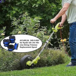 10 Pièces Bobine De Rechange Pour Débroussailleuse,fil Bobine Coupe Bordure,Compatible Avec Ryobi One + AC14RL3A-18V 24V 40V,Coupe-fil Sans Fil Line 11ft,8 Bobines + 2 Capuchons De Coupe -Flore Riche Soldes Magasin 97242895 5