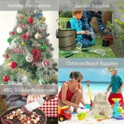 Sac De Jardin Pop-up Robuste 85L (ø45 X 55cm), Poubelle De Jardin Pop-up Réutilisable Pour Le Camping, Le Jardinage, Les Pique-niques Et Les Sacs à Déchets De Jardin Extérieurs. (noir) 11 Sac De Jardin Pop-up Robuste 85L (ø45 X 55cm), Poubelle De Jardin Pop-up Réutilisable Pour Le Camping, Le Jardinage, Les Pique-niques Et Les Sacs à Déchets De Jardin Extérieurs. (noir) -Flore Riche Soldes Magasin 97244779 5