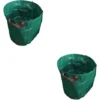 Lot De 2 Sacs à Déchets De Jardin , 120 L, Sacs à Déchets De Jardin, Sacs à Feuilles Avec Poignées, Sacs D'herbe Verts Industriels Tissés Pliables -Flore Riche Soldes Magasin 97245835 1