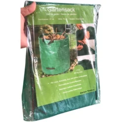 Lot De 2 Sacs à Déchets De Jardin , 120 L, Sacs à Déchets De Jardin, Sacs à Feuilles Avec Poignées, Sacs D'herbe Verts Industriels Tissés Pliables -Flore Riche Soldes Magasin 97245835 2