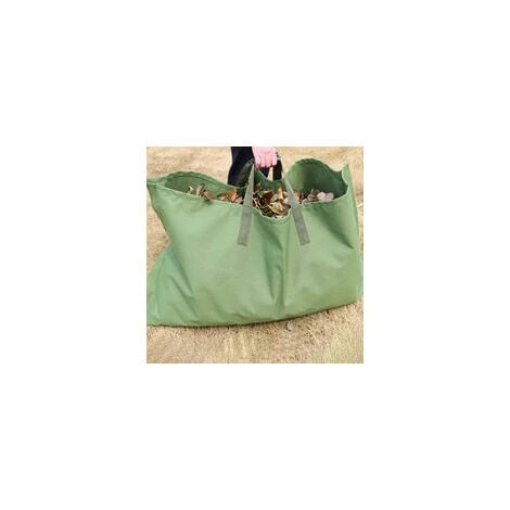 Sac à Ordures De Jardin Pliable 2 En 1 Durable Réutilisable Imperméable Oxford Waste Bag Green Zip Type No Mountain Buckle (90 67cm) BF 4 Sac à Ordures De Jardin Pliable 2 En 1 Durable Réutilisable Imperméable Oxford Waste Bag Green Zip Type No Mountain Buckle (90 67cm) BF – Image 2