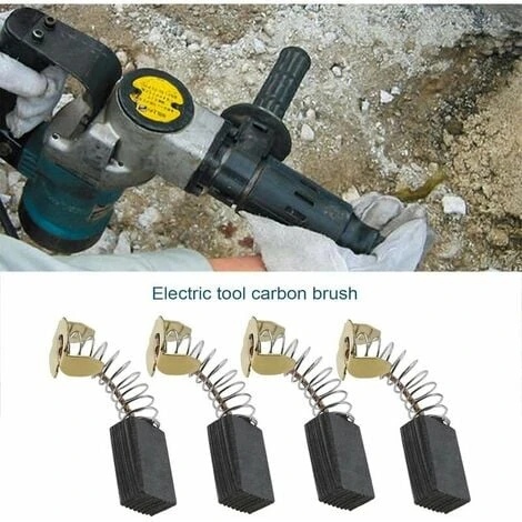 Paires De Balais De Charbon Pour Moteur CB103 - 6 X 10 X 15 Mm - Compatible Avec Les Outils électriques HM0810 181030(8pcs) 4 Paires De Balais De Charbon Pour Moteur CB103 - 6 X 10 X 15 Mm - Compatible Avec Les Outils électriques HM0810 181030(8pcs) – Image 2