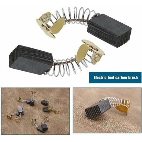 Paires De Balais De Charbon Pour Moteur CB103 - 6 X 10 X 15 Mm - Compatible Avec Les Outils électriques HM0810 181030(8pcs) 7 Paires De Balais De Charbon Pour Moteur CB103 - 6 X 10 X 15 Mm - Compatible Avec Les Outils électriques HM0810 181030(8pcs) – Image 5