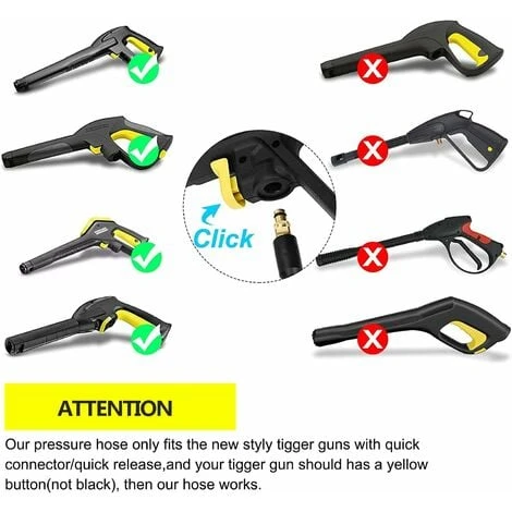 10 M Tuyau Pour Kärcher Nettoyeur Haute Pression, Flexible Pour Kärcher Nettoyeur Haute Pression, Tuyau à Haute Pression Pour Kärcher K2 K3 K4 K5 K6 K7 Connecteur Rapide 6 10 M Tuyau Pour Kärcher Nettoyeur Haute Pression, Flexible Pour Kärcher Nettoyeur Haute Pression, Tuyau à Haute Pression Pour Kärcher K2 K3 K4 K5 K6 K7 Connecteur Rapide – Image 4
