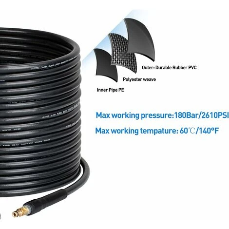 10 M Tuyau Pour Kärcher Nettoyeur Haute Pression, Flexible Pour Kärcher Nettoyeur Haute Pression, Tuyau à Haute Pression Pour Kärcher K2 K3 K4 K5 K6 K7 Connecteur Rapide 7 10 M Tuyau Pour Kärcher Nettoyeur Haute Pression, Flexible Pour Kärcher Nettoyeur Haute Pression, Tuyau à Haute Pression Pour Kärcher K2 K3 K4 K5 K6 K7 Connecteur Rapide – Image 5