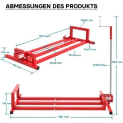 Nettoyage Facile Cric Lève Tracteur Tondeuse - Lève Tondeuse Tondeuse Mowerlifter De 400kg Max. -Flore Riche Soldes Magasin 980366 5